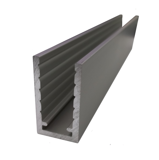 MD 19x35x2.7mm AN - Profil U mare aluminiu ANODIZAT 19x35x2.7mm (sticla 8-10mm)