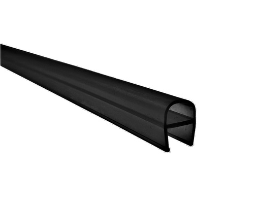 [TC-00001112] MD 212 /8mm B BLACK - PVC Seal WITH bulb (GLASS 8mm) h2200mm