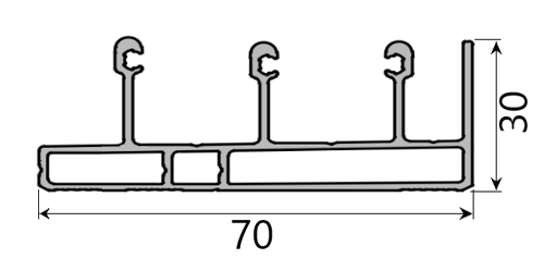 MD 30x70 sina de glisare 3 cai(inferioara/superioara), SLIDER NEXT