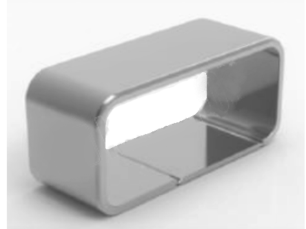 [TC-00002124] MD 504 Inel mascare rosturi mana curenta 25x60 aluminiu NATURAL