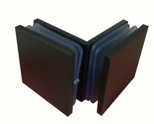 [TC-00001776] MD 725 B - CONNECTOR GLASS-GLASS 90° (INTERIOR) BLACK