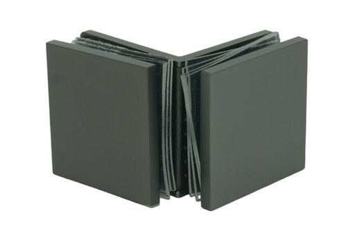 [TC-00003050] MD 725P GMG - CONNECTOR GLASS-GLASS 90° (SQUARE) GUNMETAL GRAY