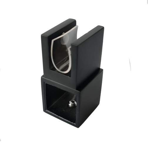 [TC-00002259] MD 914A B / 20x20 BLACK - CONNECTOR STABILIZATION PIPE-GLASS (CLOSED)