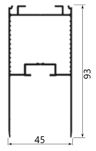 MD 93x45 profil ajustare inaltime  tango-optima