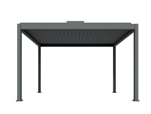 [TC-00002796] Pergola bioclimatica din aluminiu cu lamele rotative, AE170 3905 x 5855 mm, h2500 RAL7016
