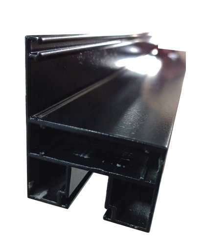 Profil toc fixare sticla 34x61/50mm BLACK