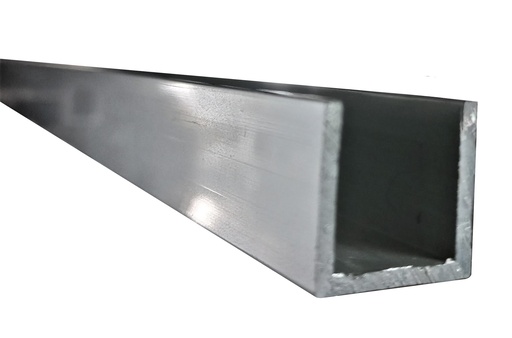 Profil U aluminiu 20x20 SATINAT -  6m