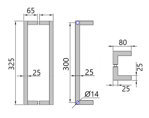[TC-00003496] MD 433E SSS Maner EXCENTRIC patrat SSS (300*25*25)